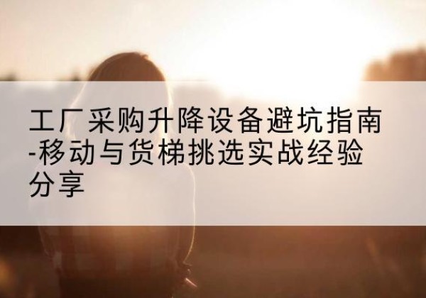 炉霍移动式升降机怎么选-工厂采购升降设备避坑指南-移动与货梯挑选实战经验分享
